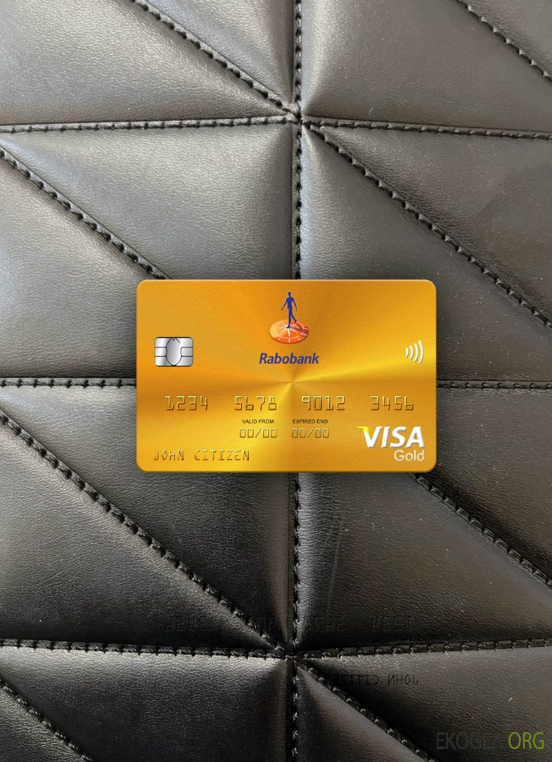 Pays , Bas Rabobank visa carte d'or photolook avant